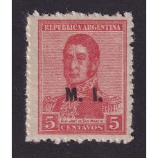 ARGENTINA SERVICIO OFICIAL GJ 298 ESTAMPILLA NUEVA MINT U$  1,35